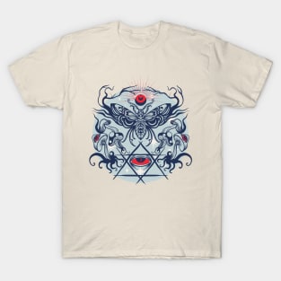 Wicca death moth with magic mushrooms T-Shirt